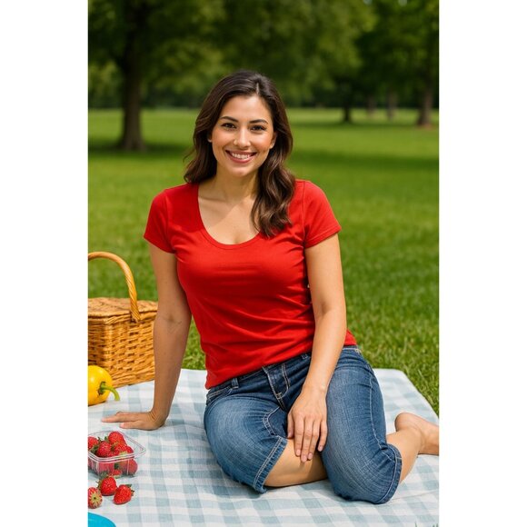 Miss Me Women Dark Wash Low Rise Capris 30 Y2Kcore Casual Comfy Distressed Jean - Picture 2 of 16